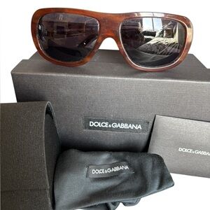 Dolce & Gabbana Brown retro cool Sunglasses